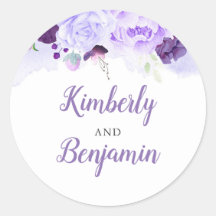 Purple Blumen Elegante Hochzeit