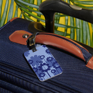 Purple Blumen Gepäckanhänger