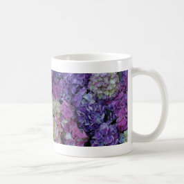 Purple Blumen Kaffeetasse