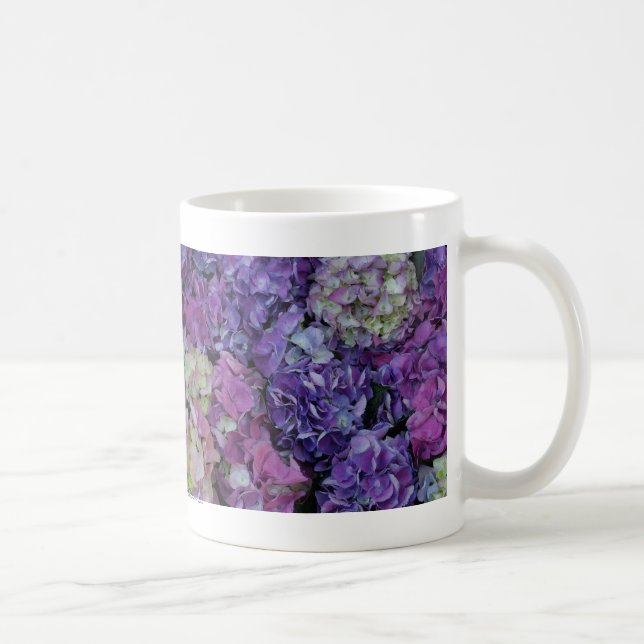 Purple Blumen Kaffeetasse (Rechts)