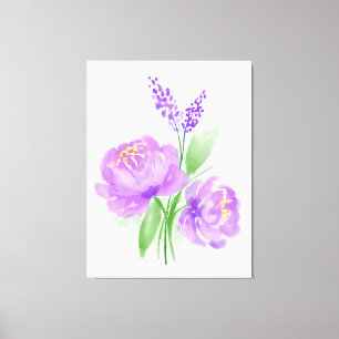 Purple Blumen Leinwanddruck