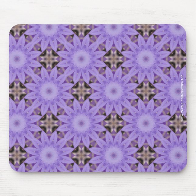 Purple Blumen Mousepad (Vorne)