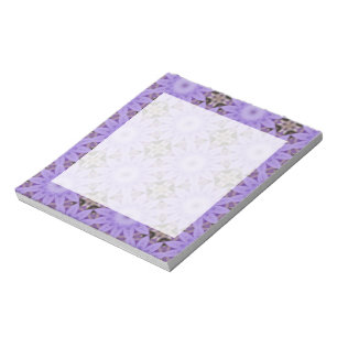Purple Blumen Notizblock