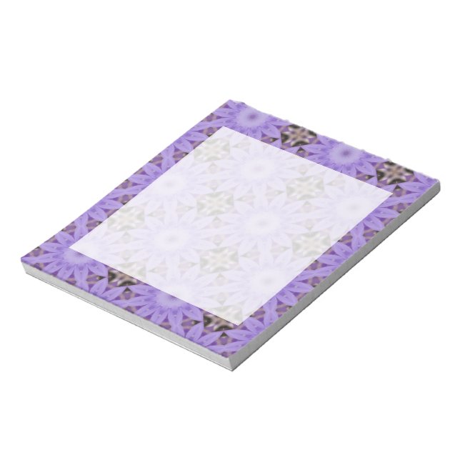 Purple Blumen Notizblock (Rotiert)