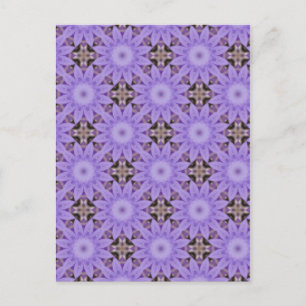 Purple Blumen Postkarte