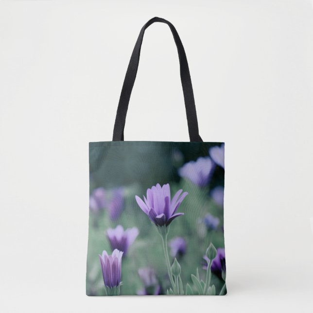 Purple Blumen Tasche (Vorderseite)