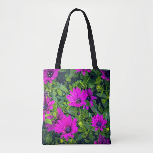 Purple Blumen Tasche (Vorderseite)