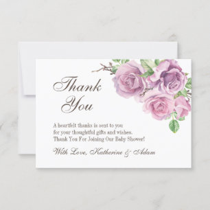 Purple Blumen Vielen Dank Karten, vielen Dank für  Dankeskarte