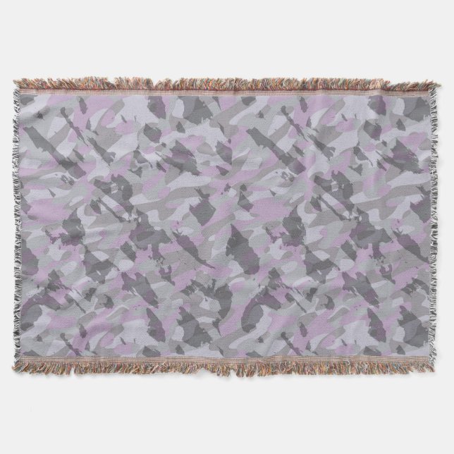 Purple Camo abstract Decke (Vorderseite)