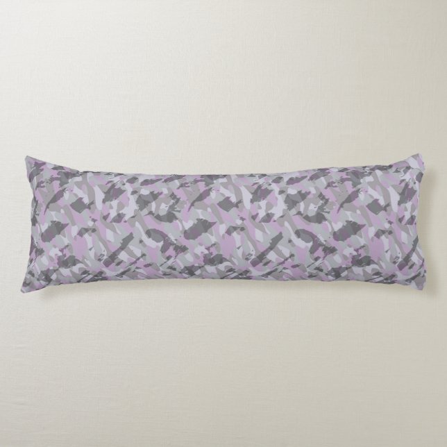 Purple Camo abstract Seitenschläferkissen (Vorderseite)