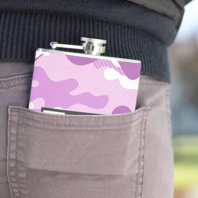 Purple Camouflage Pattern Flachmann (Beispiel)
