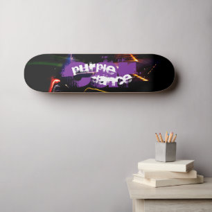 purple car dance skateboard