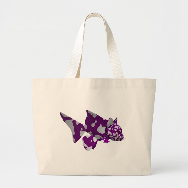 Purple Catfish Jumbo Stoffbeutel (Vorne)