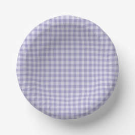 Purple Checkerboard Pattern Pappteller