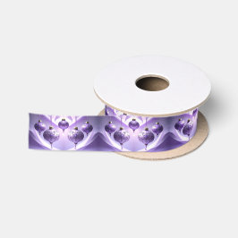 Purple Christmas Ball Holiday Satin Ribbon Satinband