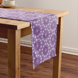 Purple Circles Pattern Table Runner Großer Tischläufer