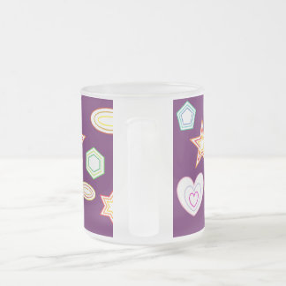 Purple colour Shapes mug