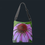 Purple Coneflower Tragetaschen Mit Langen Trägern<br><div class="desc">A purple coneflower on a green background creates a bold design on this crossbody bag.  Perfect for anyone who loves nature,  gardening,  and flowers.  Great for shopping,  at the office,  or at school.</div>