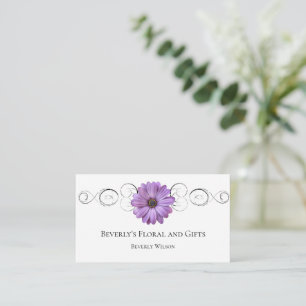 Purple Daisy Floral Shop Carte de visite