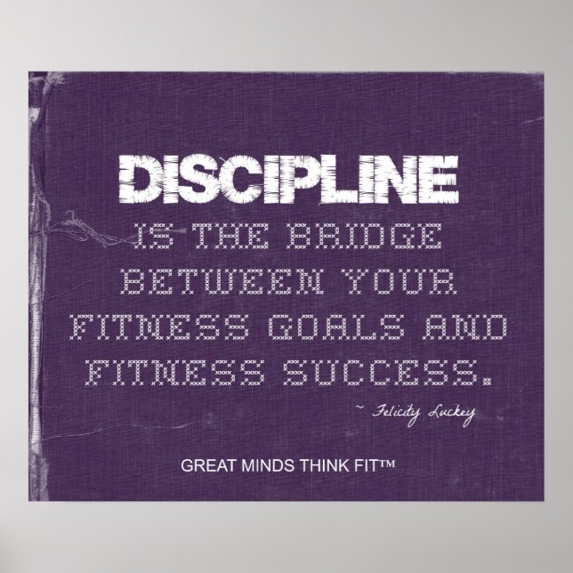 Purple Denim Fitness Poster (Vorne)