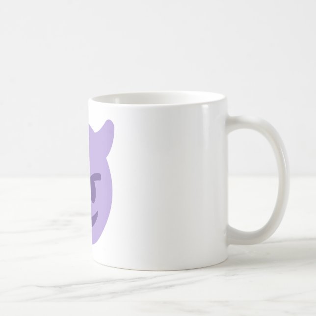 Purple Devil Emoji Kaffeetasse (Rechts)