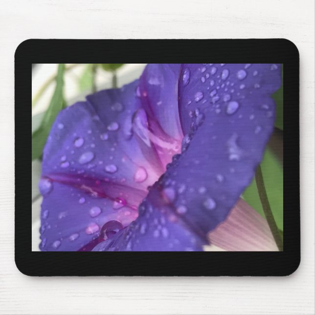 Purple Dewdrop Morning Glory Mousepad (Vorne)
