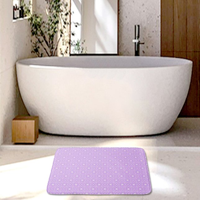 Purple Diamonds Pattern Bath Mat Badematte (Von Creator hochgeladen)