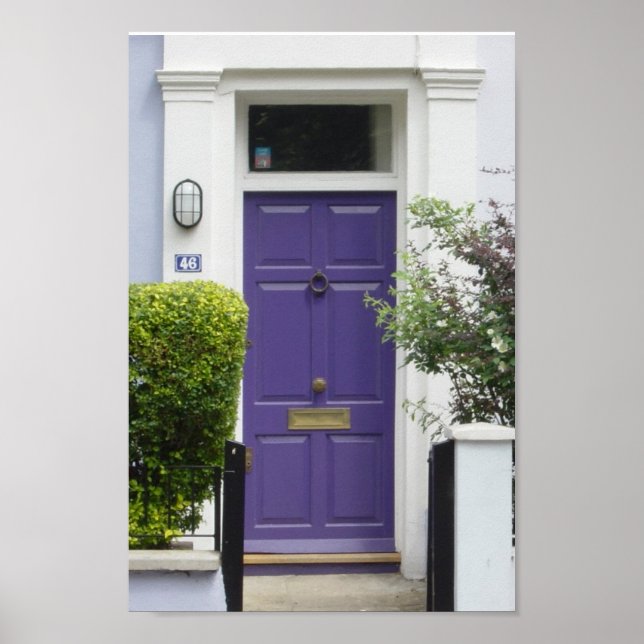 Purple Door Print Poster (Vorne)