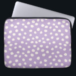 Purple Dots Animal Print Spots Laptopschutzhülle<br><div class="desc">Animal Print Dots – Pruple dalmatian spots.</div>