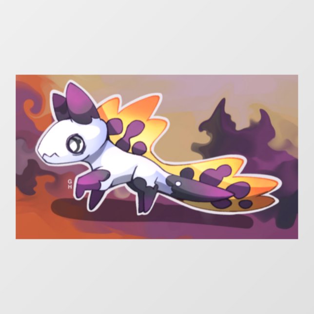Purple dragon fensteraufkleber (Blatt)