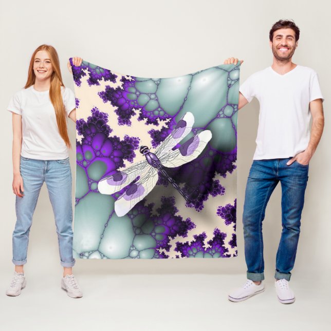 Purple Draquelly Fleecedecke (Beispiel)