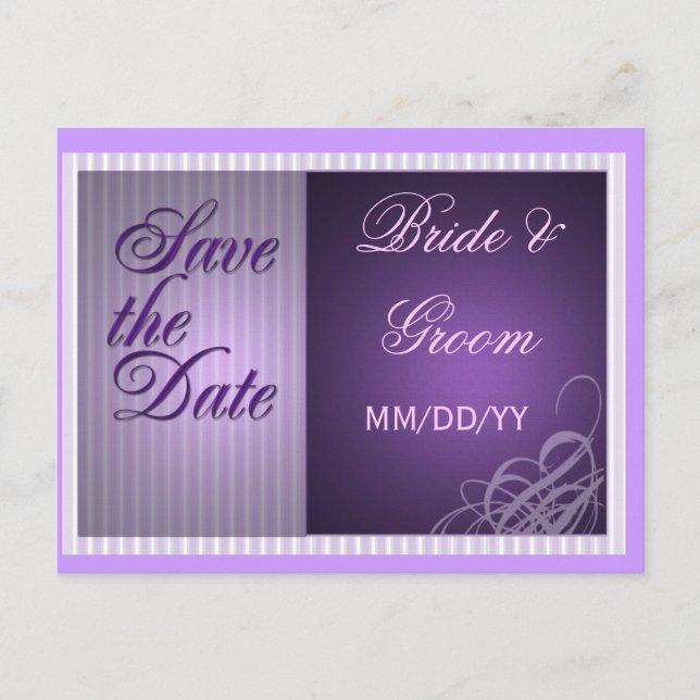 Purple enregistrer la carte de date (Devant)