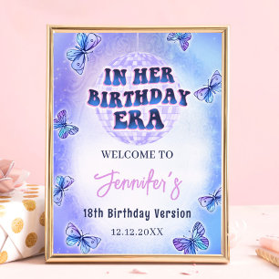 Purple Eras Anniversaire Poster d'accueil