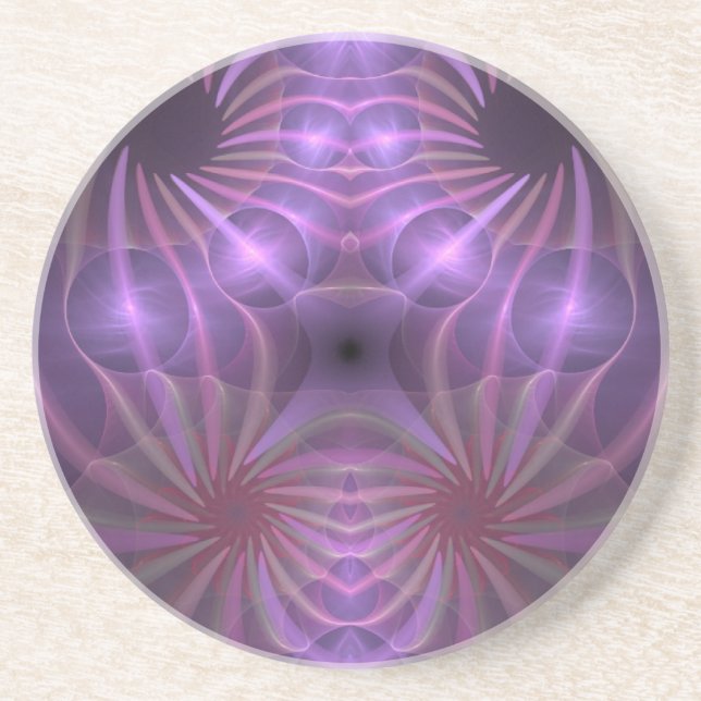 Purple et Dessous de verre rose (Devant)