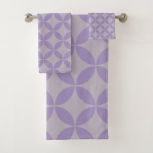 Purple et Lilac Mid Century Motif moderne