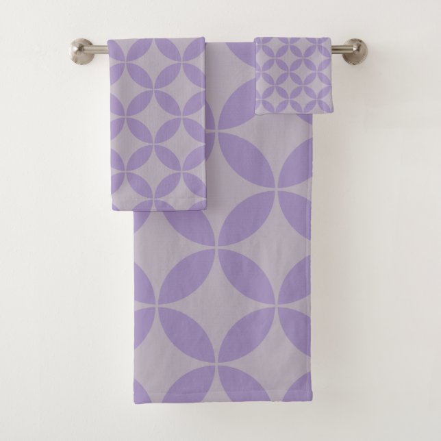 Purple et Lilac Mid Century Motif moderne (En situation)