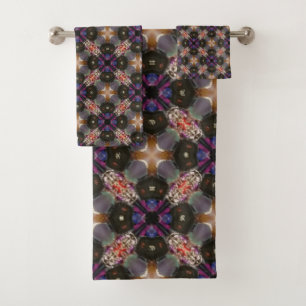 Purple et nuances de Motif géométrique Brown