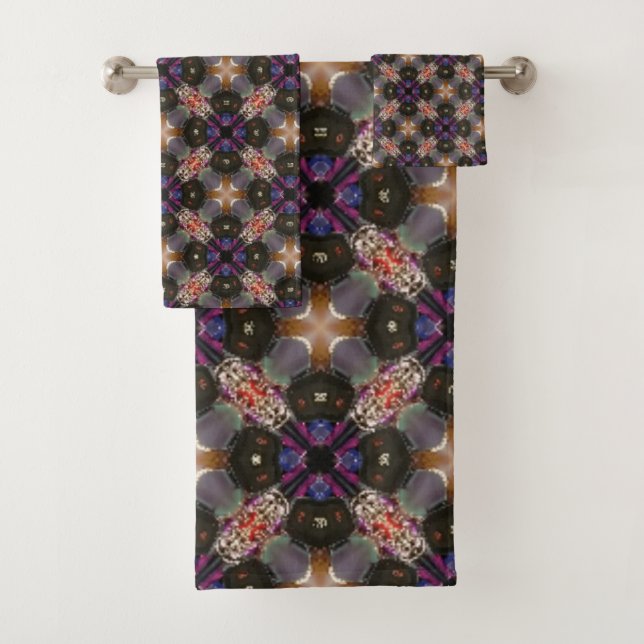 Purple et nuances du Motif géométrique Brown (En situation)