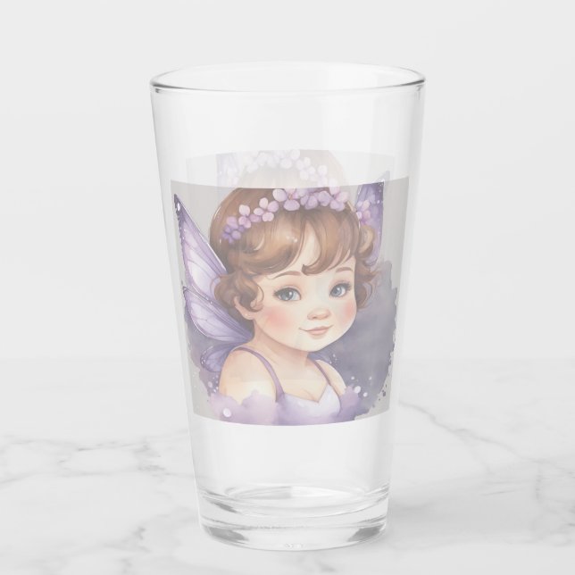 Purple fairy fantasy Glass Cup Glas (Vorderseite)