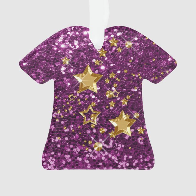 Purple Faux Parties scintillant Or Étoiles brillan (devant)
