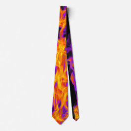 Purple Flame | Modern Abstract Energy Design Krawatte