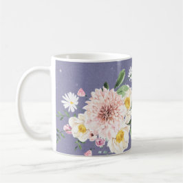 Purple, Fleurs Café Tee Mug Drinkware
