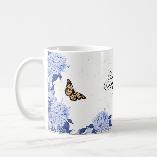 purple Floral bouquet in the blooming garden Kaffeetasse (Links)