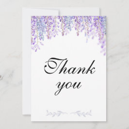 Purple Floral Merci Cartes Mariage