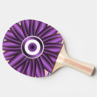 Purple Floral Pattern Modern Abstract Flower Desig Tischtennis Schläger