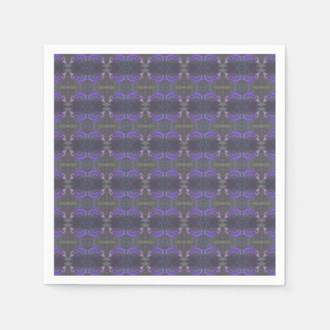 Purple Floral Serviette (Vorderseite)