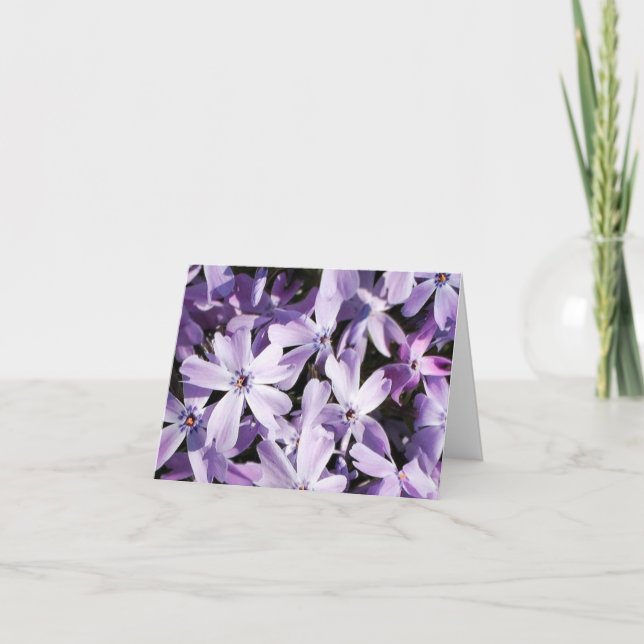 Purple Floral Toute Occasion Merci Notes (Devant)