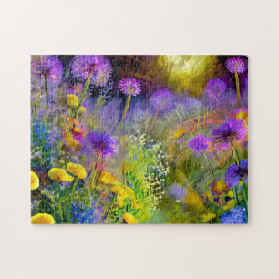 Purple Flower Art Easy Cerveau Art Puzzles Photo P