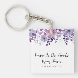 Purple Flower Memorial Funeral Photo