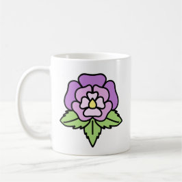 Purple Flower Mug Kaffeetasse